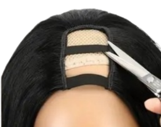 U-Part Wig, Heat Resistant Synthetic, 14". Colour: 1B