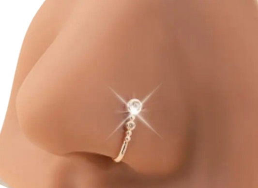 Unisex Clip on Nose Rings, 4pcs