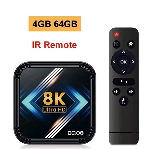 DQ08 RK3528 ANDROID 13 TV BOX, Quad Core, 4GB 64GB