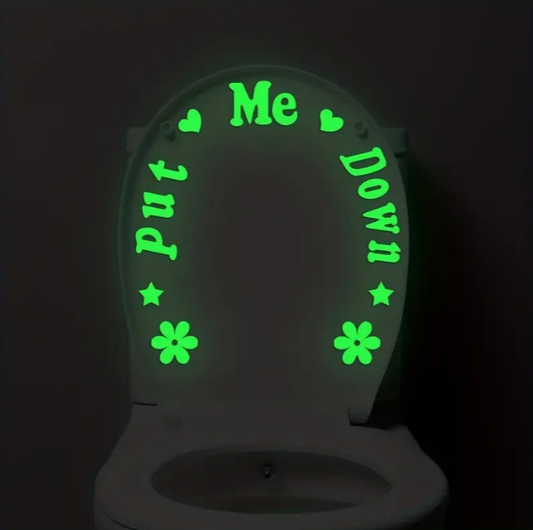 Glow in the Dark Toilet Sticker