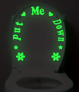 Glow in the Dark Toilet Sticker