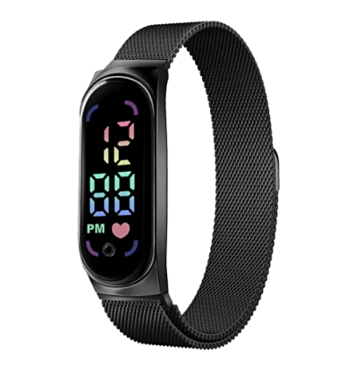 LED Women Watch with Magnetic Watchband Strap