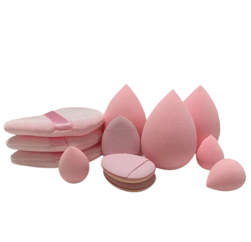 Make-up Puffs & Blending Sponges, 12 pcs.