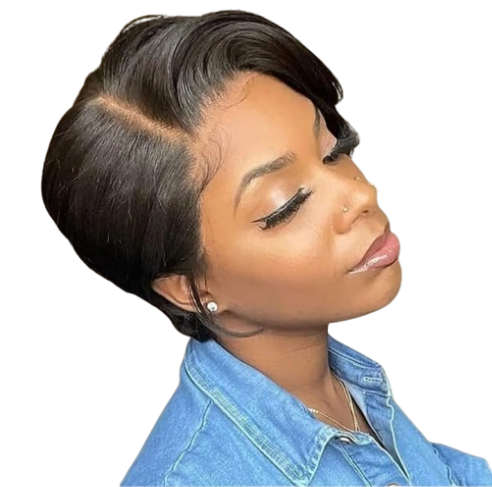 Synthetic Short Hair Wig. Color: 1B